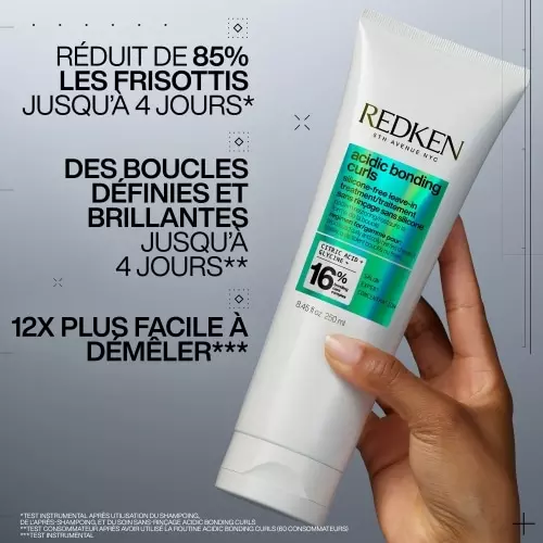 ACIDIC BONDING CURLS Soin sans rinçage réparateur pour cheveux bouclés abimés 