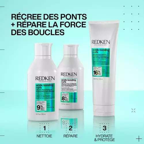 ACIDIC BONDING CURLS Soin sans rinçage réparateur pour cheveux bouclés abimés 