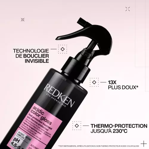 ACIDIC COLOR GLOSS No-rinse heat protection treatment 