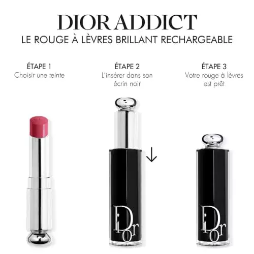 RECHARGE DIOR ADDICT Glossy lipstick refill - intense colour - 90% natural ingredients 3348901618182_2.jpg